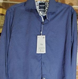 Denim & flower Slim fit shirt